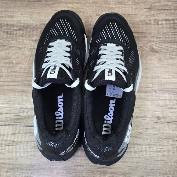 Wilson Rush Pro 4.0 Men's Size 8 Black White Gray Court Tennis Pickleball Shoes - Picture 5 of 9